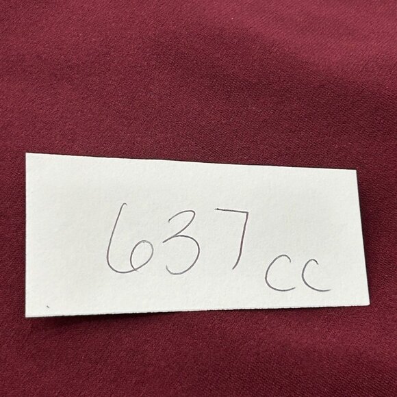 Donna Ricco Halter Dress Handkerchief Hem Burgundy Size 4 Elegant Evening Wear - Picture 9 of 10